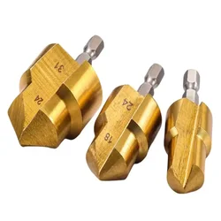 1/3 PCS New Hexagon shank PPR Lifting Drill Bit Water Pipe Woodworking Reamer Chamferer Step Drill 20/25/32
