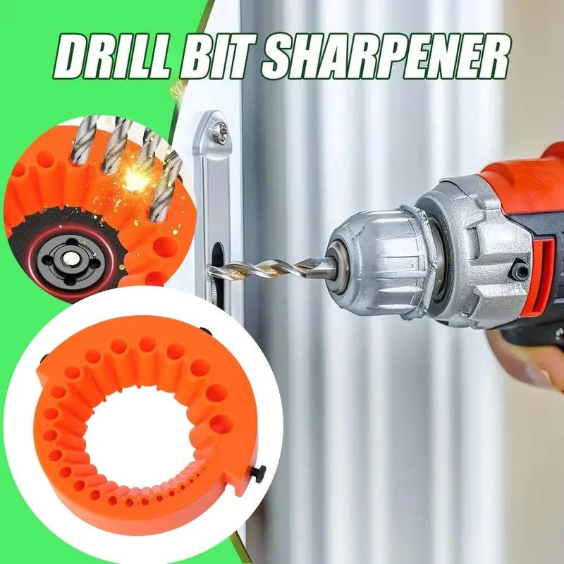 Multipurpose Drill Bit Sharpener Polishing Grinding Tool for Multi-size Bits Angle Grinder Powered Tool Parts