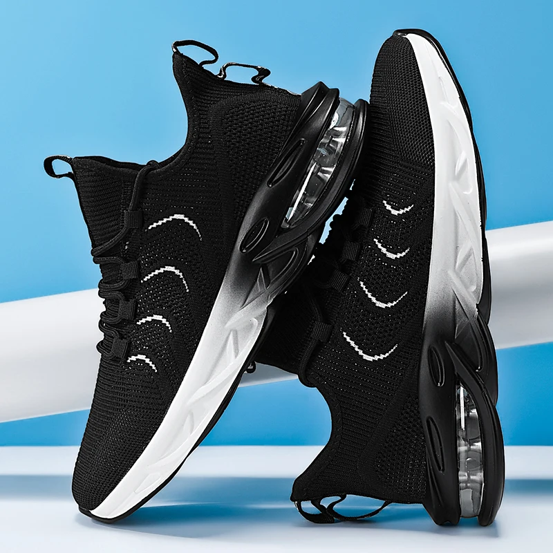 MAEDEF Męskie Lekkie Oddychające Sneakersy z Siateczki Casual Antypoślizgowe Wygodne Buty do Chodzenia na Zewnątrz Buty do Biegania Podróżne