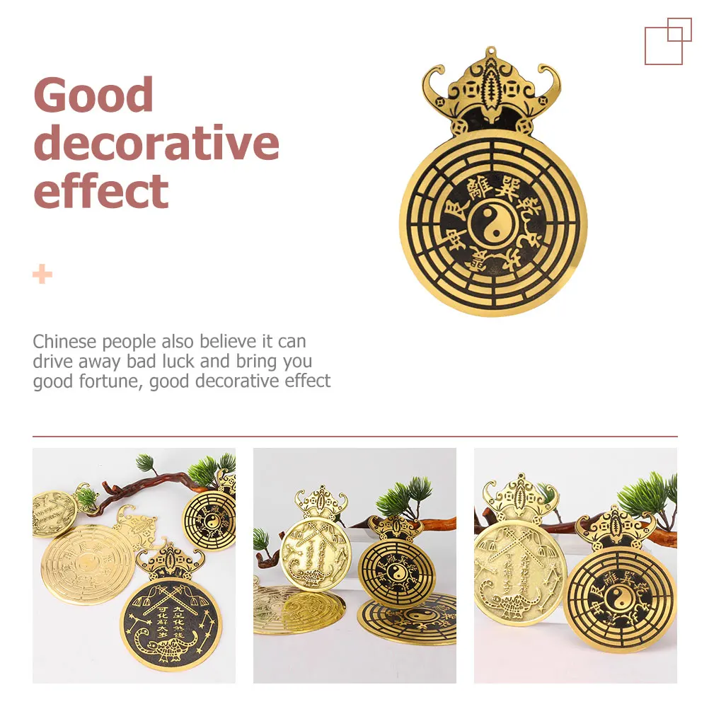 

Luck Mirror Chinese Diagrams Mirror Exorcism Craft Home Decor Auspicious Pendant Exorcism Decor Blessing Decoration