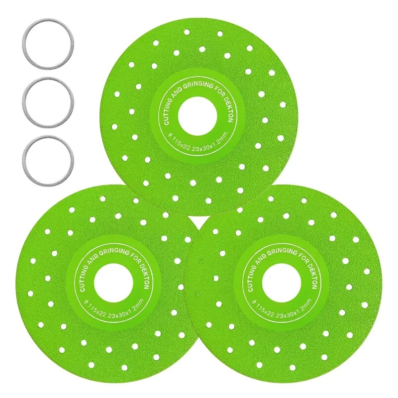 3/5/10PCS 4.5-Inch porous Rock Panel Saw Blade Tile Trimming and Grinding Diamond Casting Used for Rock Panels Marble Tiles