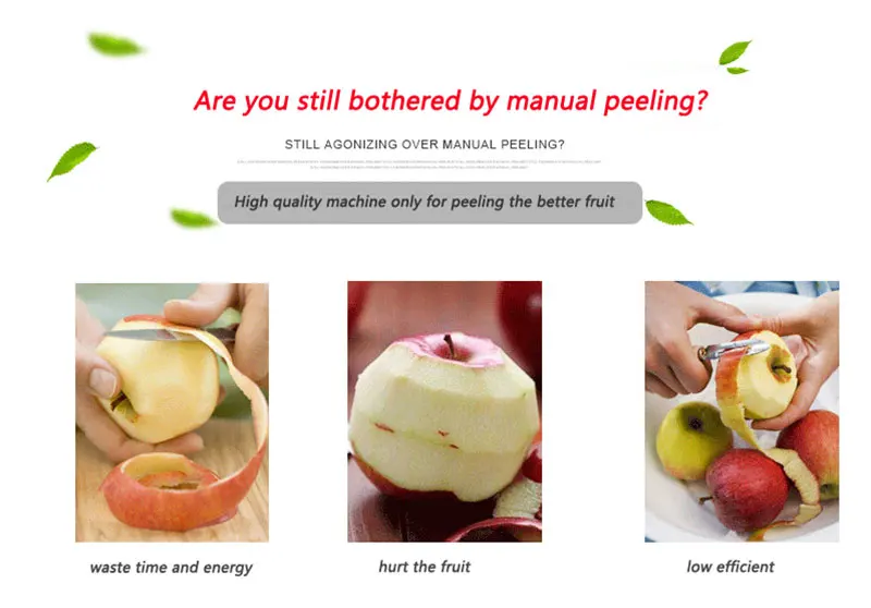 

Apple Orange Kiwi Pear Lemon Peeler Automatic Fruit Skin Removing Machine Electric Adjustable Small Fruit Peeling Machine