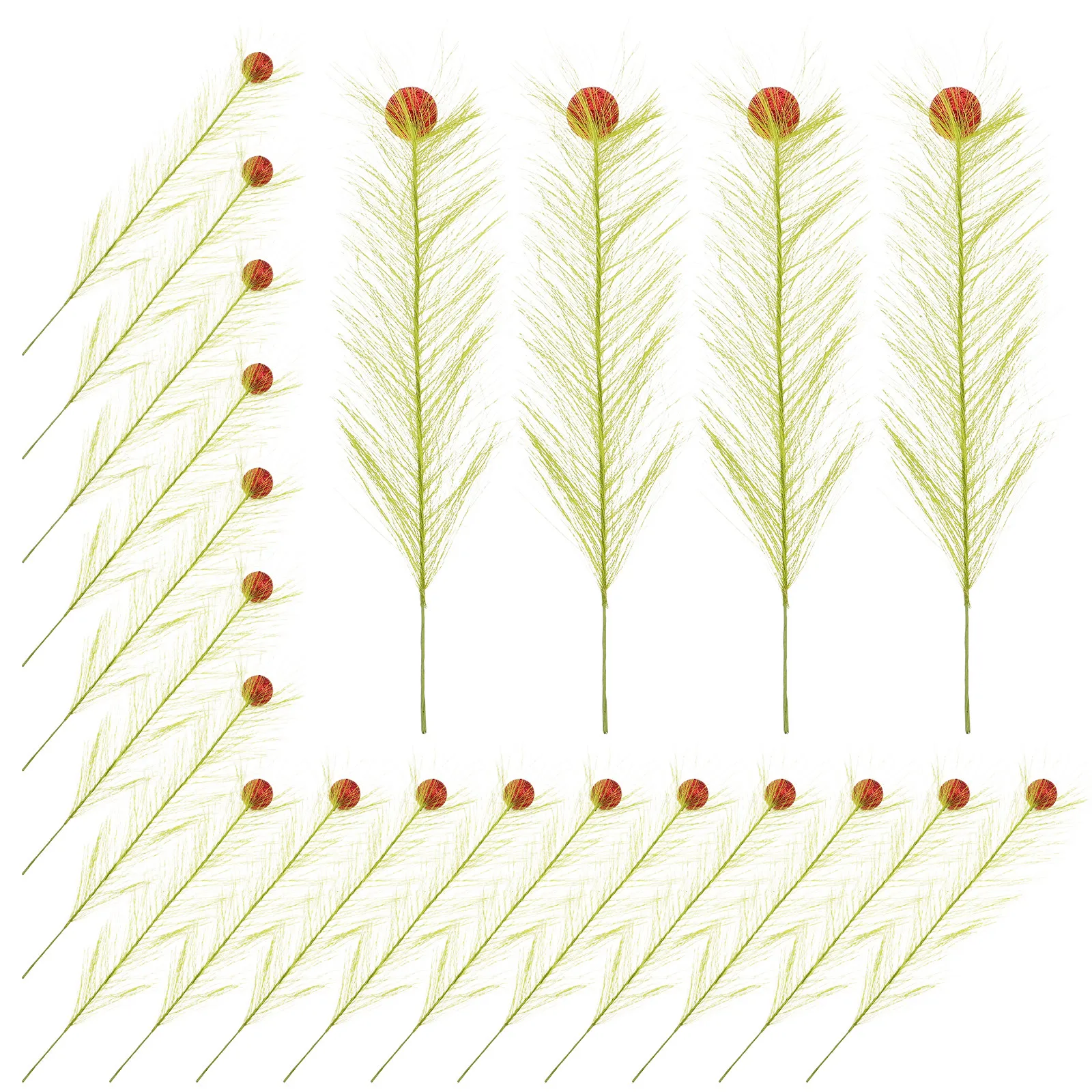 30pcs Artificial Pampas Grass Bundles – Elegant Tall Faux Reed Stems for Living Room, Office & Indoor Decor