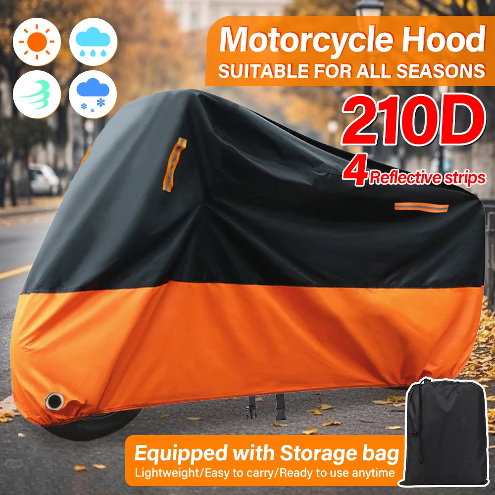 

Universal Motorcycle Cover 210D Oxford Waterproof Outdoor Dustproof Rainproof Sun Protection UV Resistant All Weather For Yamaha