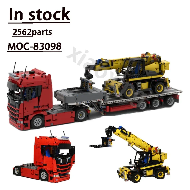 

MOC-83098CityTransporterandTelescopicForklift BuildingBlock Model 2562CarParts Parts Building Block Model Kids Birthday Toy Gift