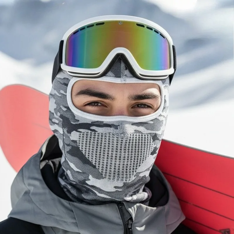 الرجال النساء الطقس البارد الحراري وشاح الشتاء قبعة تزلج بالاكلافا قناع الوجه الكامل الدراجات الصيد رئيس غطاء الرقبة خوذة كاب