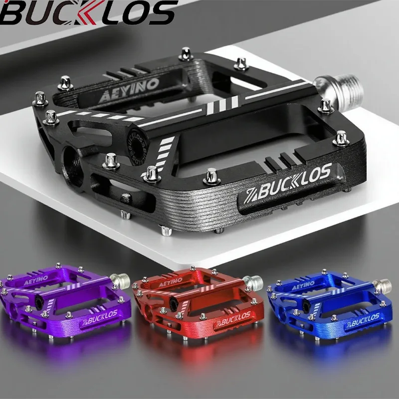 

Широкие велосипедные педали BUCKLOS с 3 подшипниками, противоскользящие педали из алюминиевого сплава с ЧПУ BMX MTB, педали для шоссейного велосипеда, велосипедные герметичные подшипники, велосипедные педали