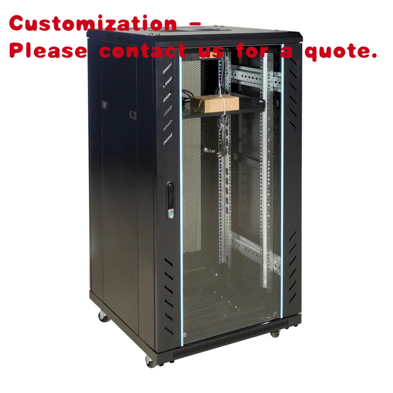 custom.Factory Price 42U Metal Server Cabinet 19 Inch Floor Standing DVR Data Center Rack Internet Telecom Server Rack 6