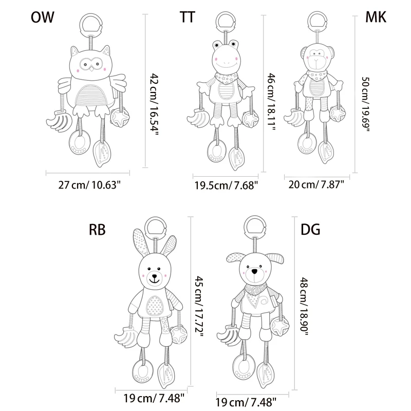 食品グレードの安全おもちゃの内側におしゃぶりが付いているガラガラ吊り下げおもちゃの周りの幼児用ベッド