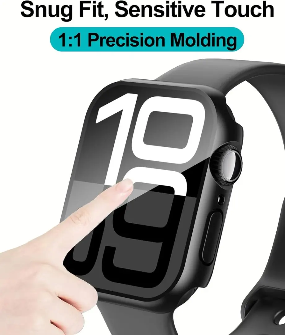 Ультратонкий жесткий чехол из закаленного стекла для ПК, защитная пленка для экрана Apple Watch Series 10, 42 мм, 46 мм