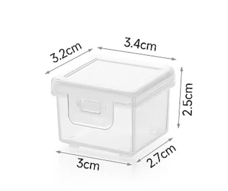 Small Storage Box  Plastic Transparent    ID Card Sample Packaging   Mini   Bag  Turnover