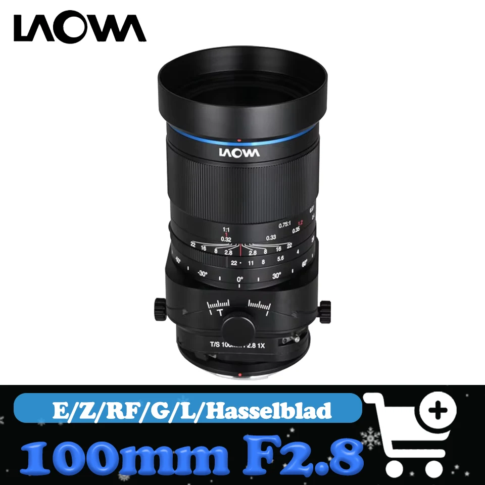 

Laowa Venus Optics FFII TS 100mm F2.8 Macro 1X Tilt Lens Full Frame Camera Lens for Sony E Canon RF Nikon Z Fuji GFX Hasselblad