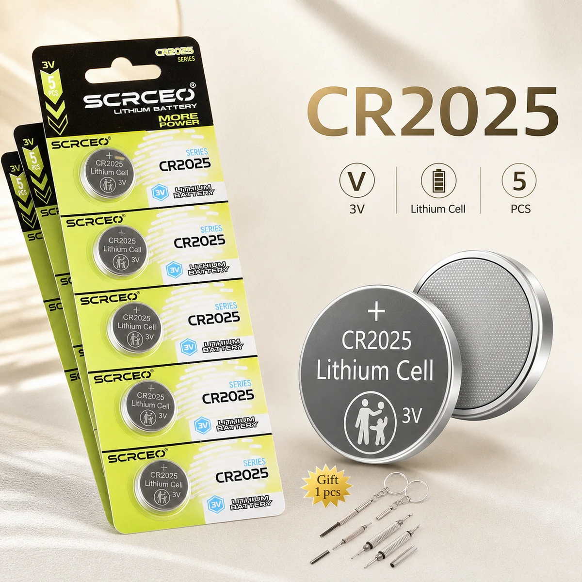 Lithium Coin Cell Battery CR2025 3V 2-50PCS DL2025 BR2025 LM2025 5003LC For Watch Clock Toy Computer Button Cell