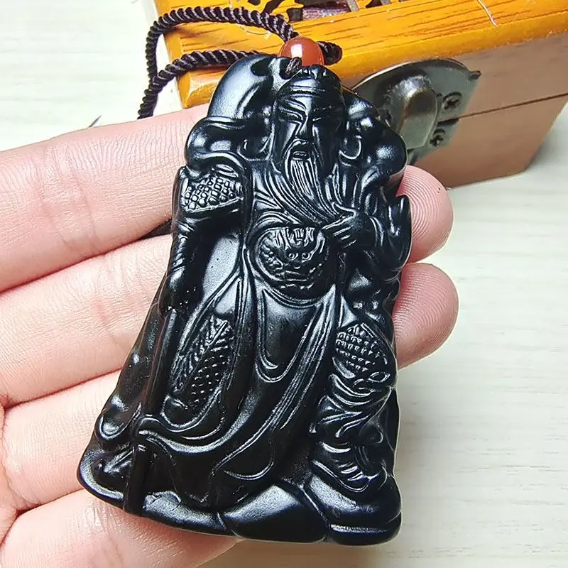 Guan Gong pendant, medicine king stone broadsword, Guan Gong necklace, domineering Yu Shi Xiang Yu pendant