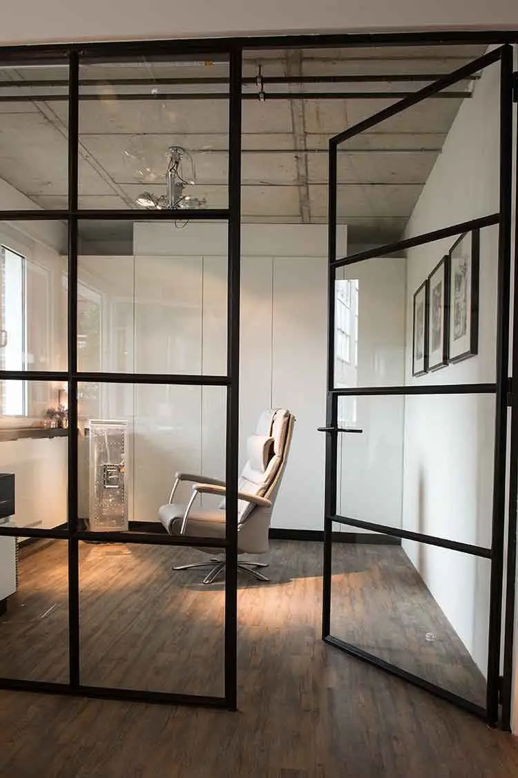 Study Room Bedroom Large Size Double Layer Glass French Style Hinged Door Manual French Double Doors High End Silent Glass Doors