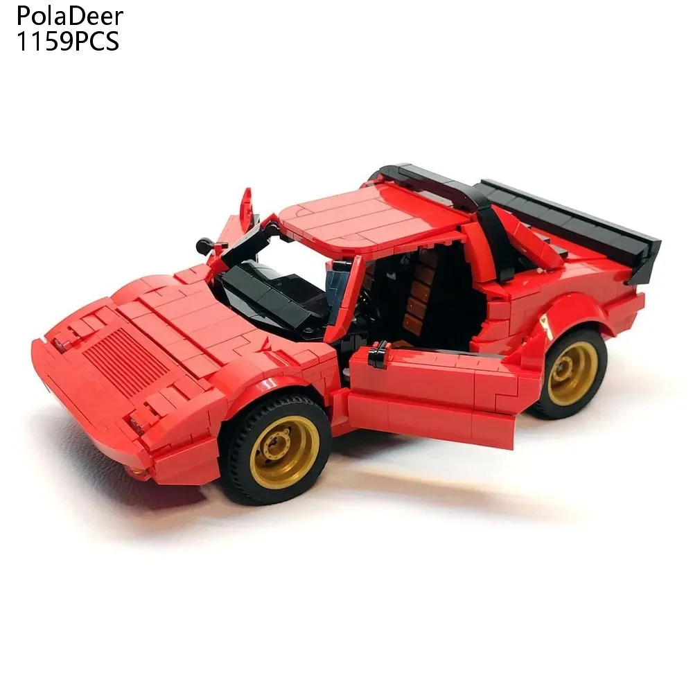 

Набор для сборки гоночного автомобиля Lancia MOC, 1159 деталей, конструктор для детей, подарок на День рождения и Новый год