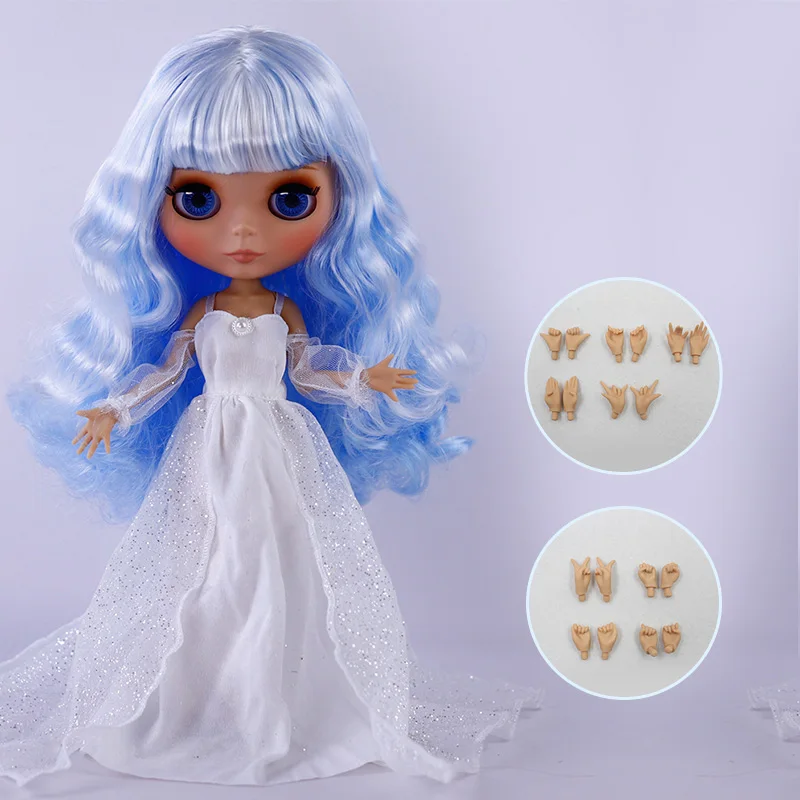 ICY DBS Blyth Puppe, hellbraune Haut, mattes Gesicht mit Augenbrauen, Sonderpreis, 1/6 BJD JOINT Body Neo, Weihnachtsgeschenk, Anime
