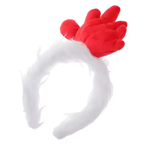 Chicken Headband Costume Rooster Party Accessory Funny Animal Headdress for Easter Halloween Cosplay Stage Performance