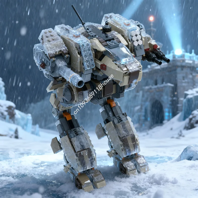 1617 pçs moc battletech black lanner mech modelo de construção presentes de natal blocos arquitetura montar brinquedos diy criativo aniversário