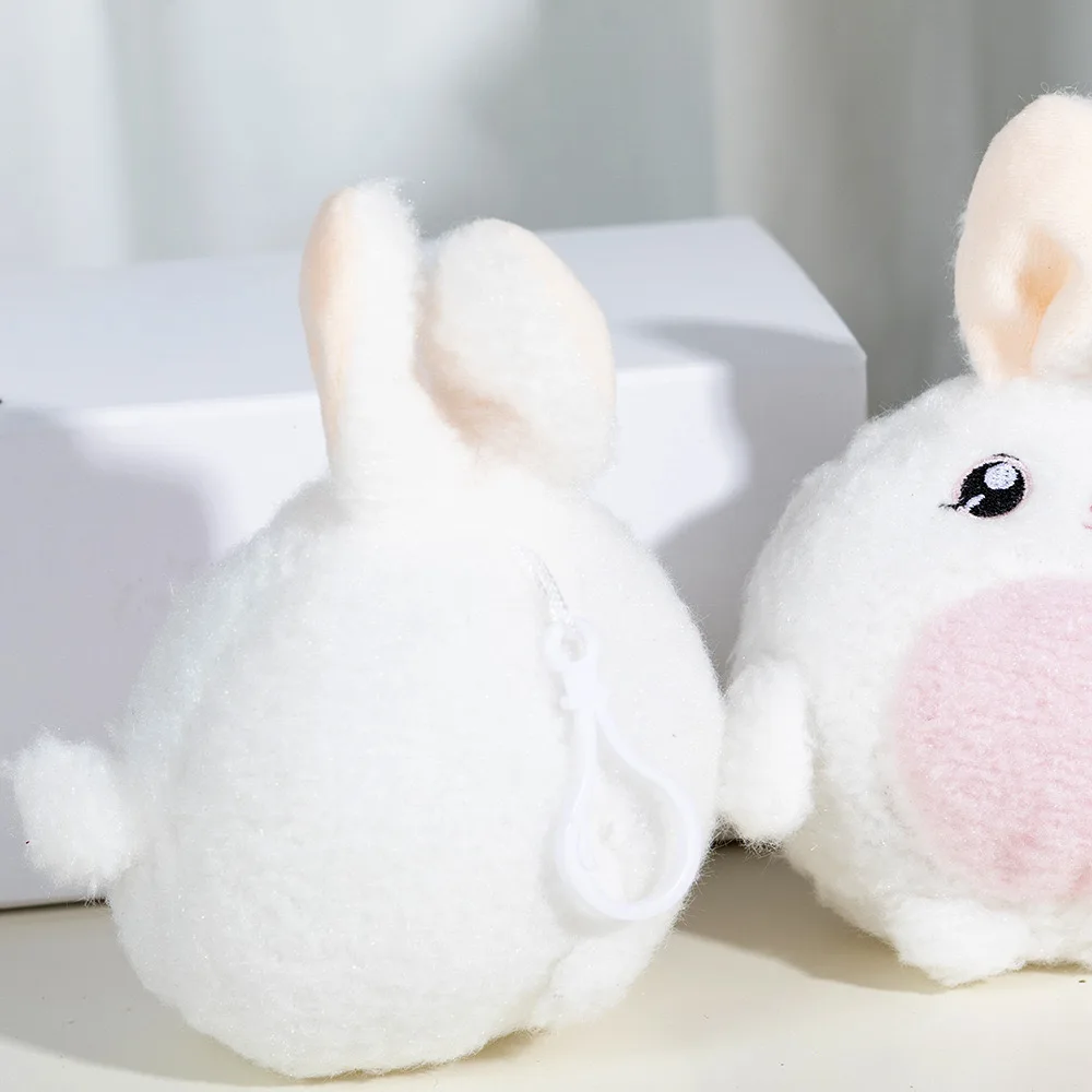 15 センチメートルかわいい長い耳ウサギぬいぐるみバックパックペンダントキーホルダー人形ランドセル装飾キッズギフト