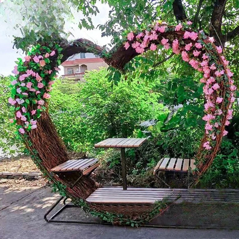 Internet celebrity love bird's nest wedding shooting props hotel scenic resort Bali same double swing bed and breakfast