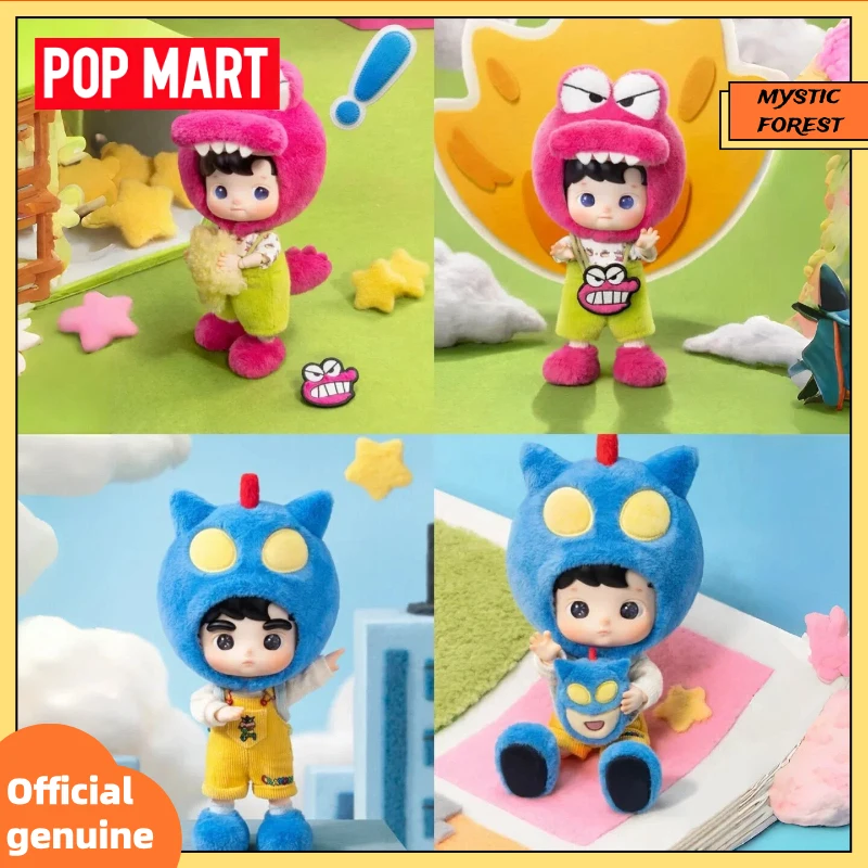 Genuine POP MART Hacipupu × Crayon Shin Chan 1/8 Action Figure Series Blind Box Toy Kawaii Articulated Doll Ornaments Gifts