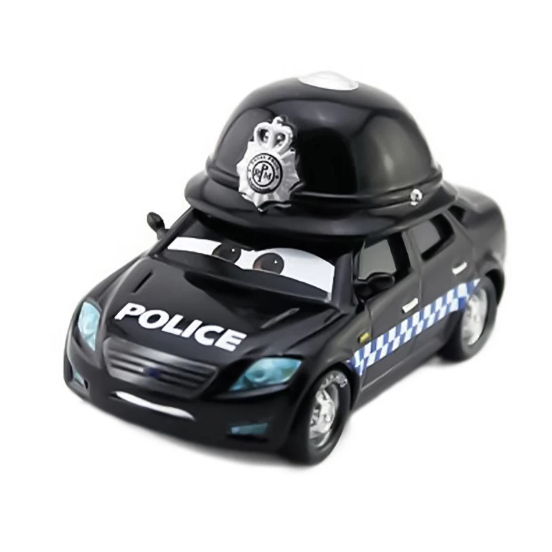 Disney Pixar Cars 3 Cars 2 Black Police Mater Huston Jackson Storm Ramirez 1:55 Diecast Metal Alloy Boys Cars Toys Birthday Gift
