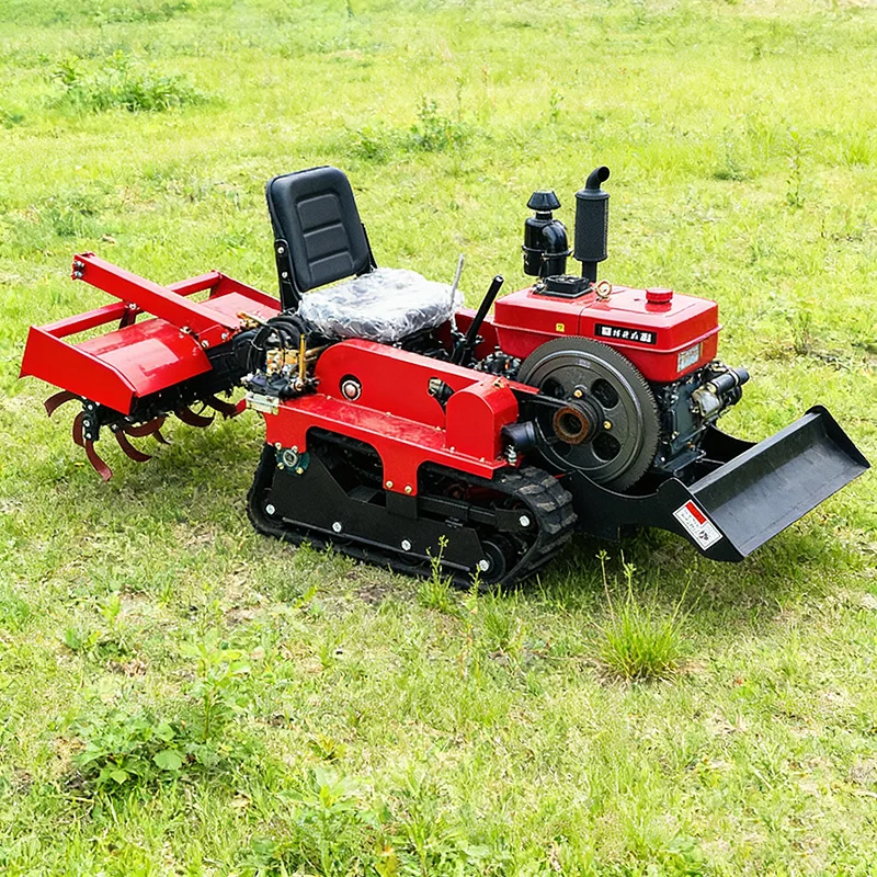 Customized Multifunctional Small Farm Machinery, Crawler Rotary Tiller, Micro Tiller & Agricultural Plowing Tractor