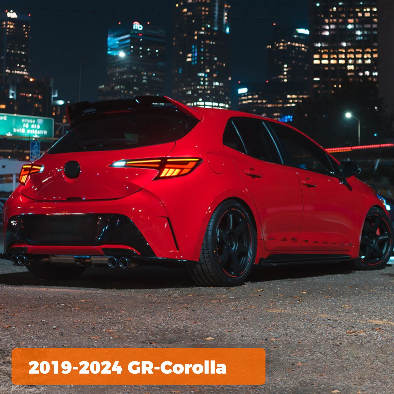 

Для Toyota GR Corolla Hatchback 2019-2024 светодиодные задние фонари последовательный поворотный задний фонарь в сборе автомобильные аксессуары