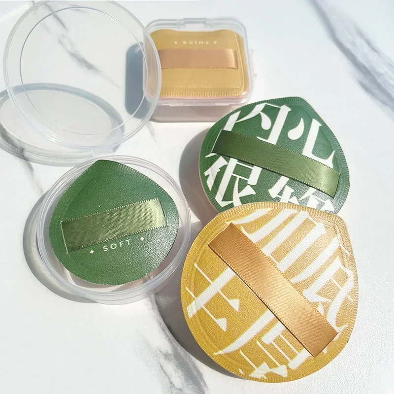 3개 세트 소프트 에어 쿠션 퍼프 컨실러 브러시 라운드 메이크업 블렌더 스펀지 탄력 있는 마시멜로 화장품 파운데이션 파우더 세트