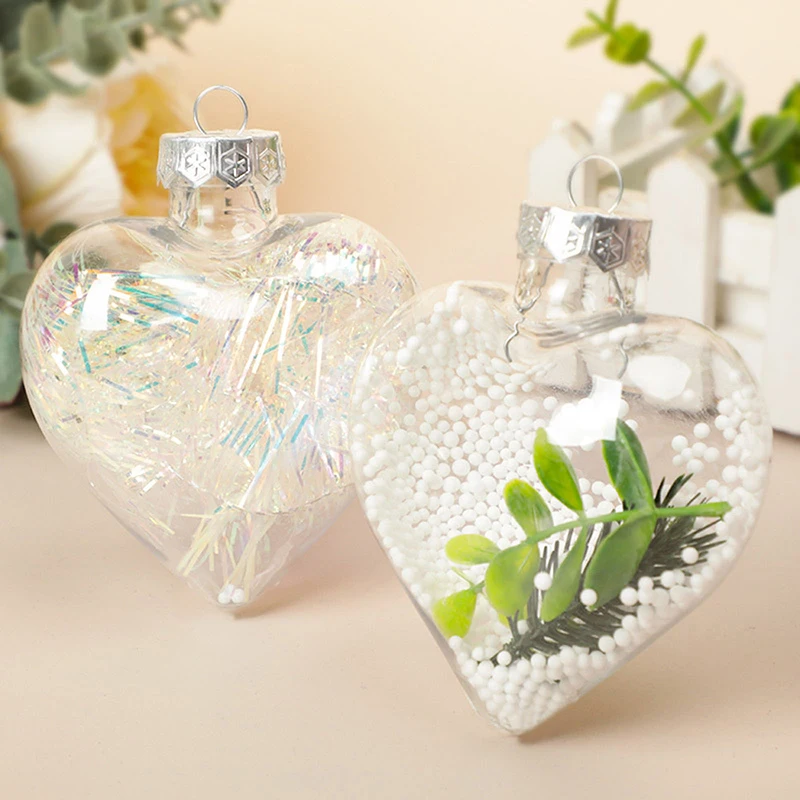 Multi Shaped Plastic Empty Ball Pendants Micro Landscaping Transparent Container Christmas Tree Hangings Ornaments Supplies
