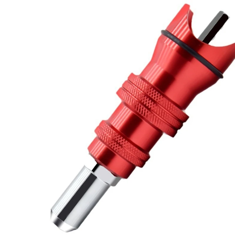 Adaptador armas rebite elétrico atualizado, cabeça armas rebite 2.4mm-4.8mm, ferramenta broca, alça plástico