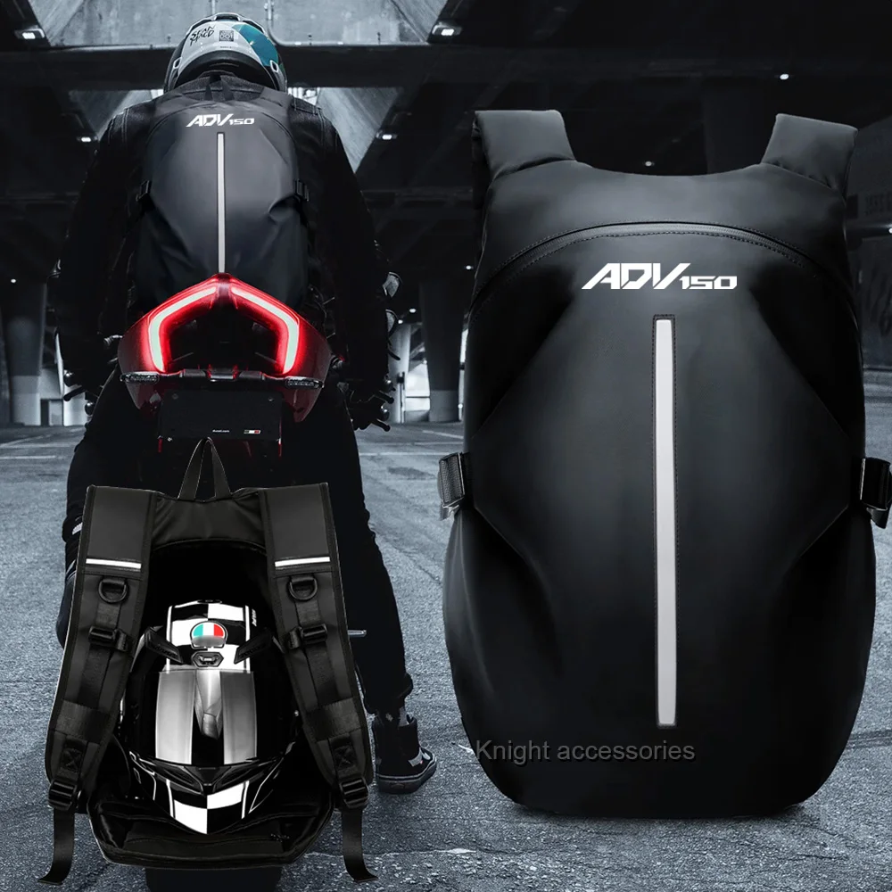 

Large capacity multi-function motorcycle helmet bag waterproof backpack reflective travel bag suitable For ADV150 ADV 150 adv150