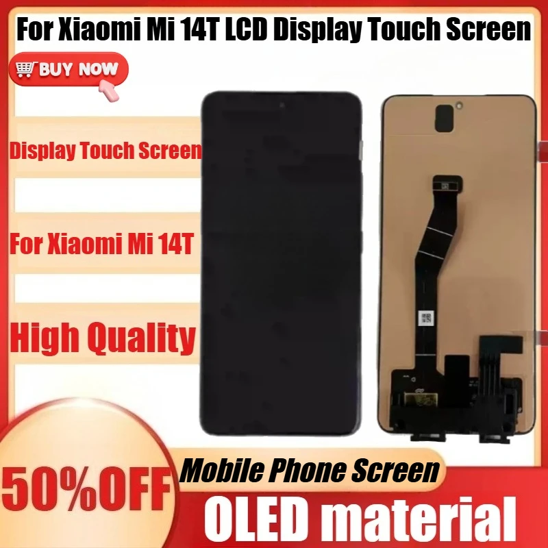 

Новый OLED-дисплей для Xiaomi Mi 14T, сенсорный экран, сборка дисплея с сенсорным экраном для Xiaomi Mi 14T