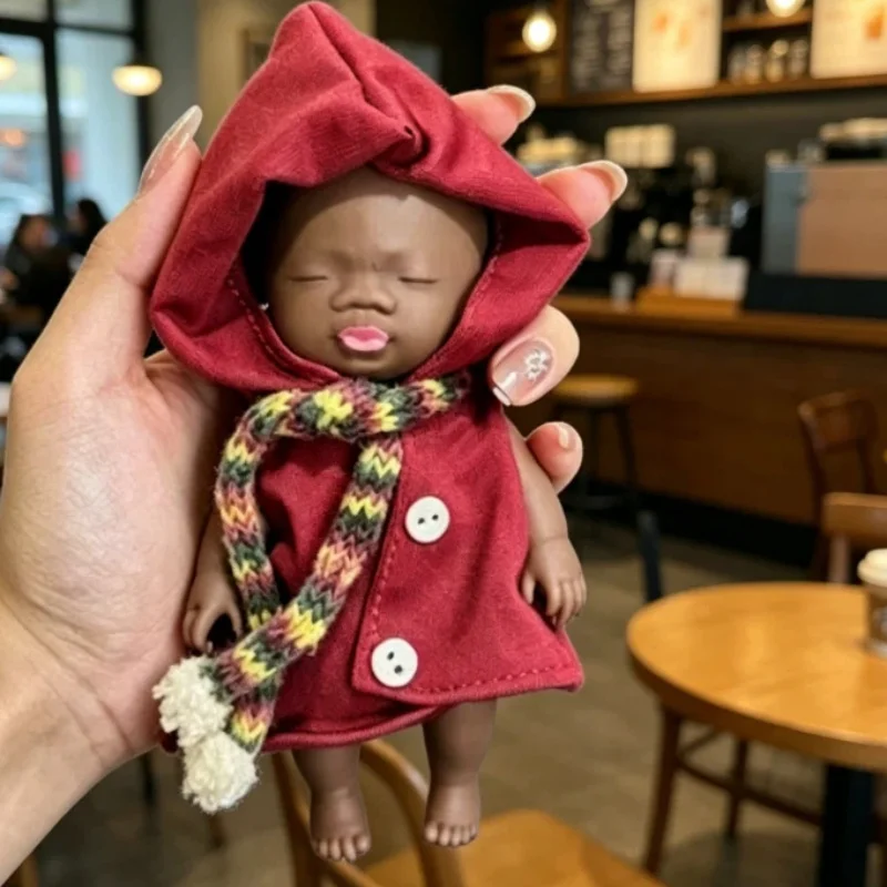 

Natasha Squeeze Decompression Toy 14cm Black Skin Ugly Doll With Clothes Set Relieve Anxiety Prank For Adult Office Workers