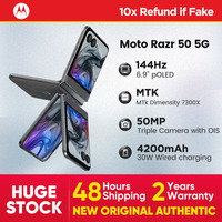 Global Rom Lenovo Motorola Moto Razr 50 5G Phone Folded Screen 120Hz Smartphone 6.9inch MTK Dimensity 7300X Android POLED 50MP