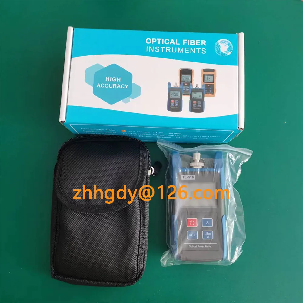 Handheld TL-510 Fiber Optic Power Meter With FC SCConnector Laser Power Meter  Fiber Optic Tester