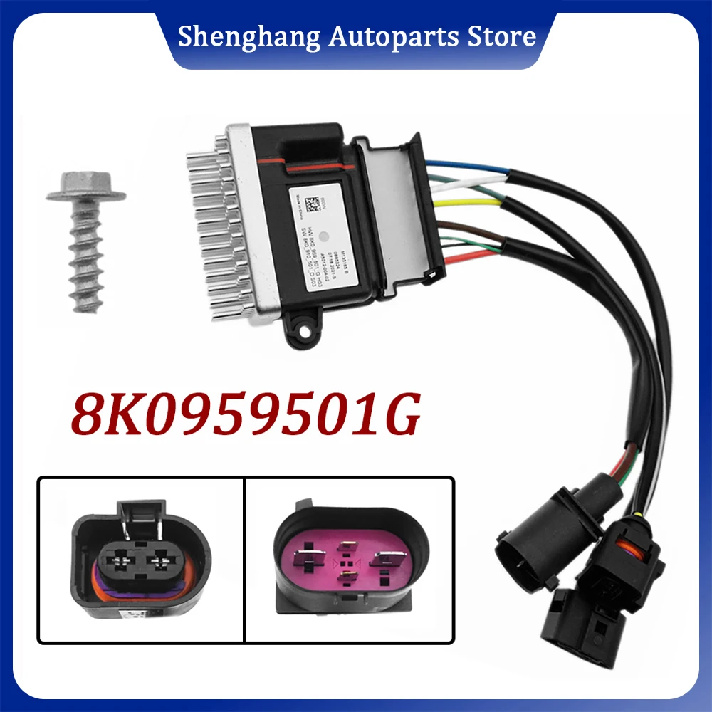 

8K0959501G Engine Radiator Cooling Fan Control Unit Module 8K0959501A 8K0959501C 8K0959501D Audi A4 A5 A6 A7 Q3 Q5 2009-2018