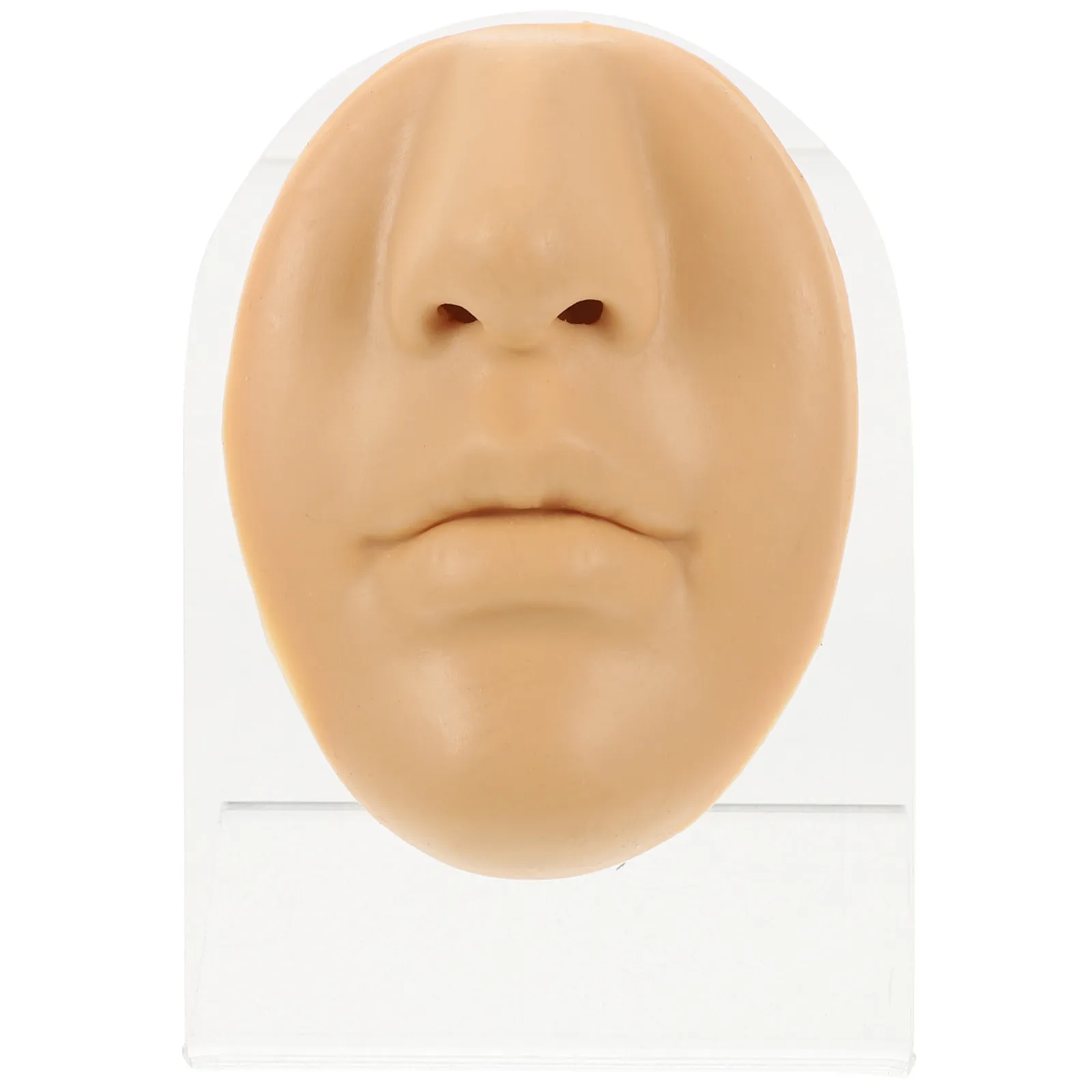 

Набор для демонстрации украшений для носа: гибкий силиконовый манекен-имитация лица для тренировки пирсинга и обучения