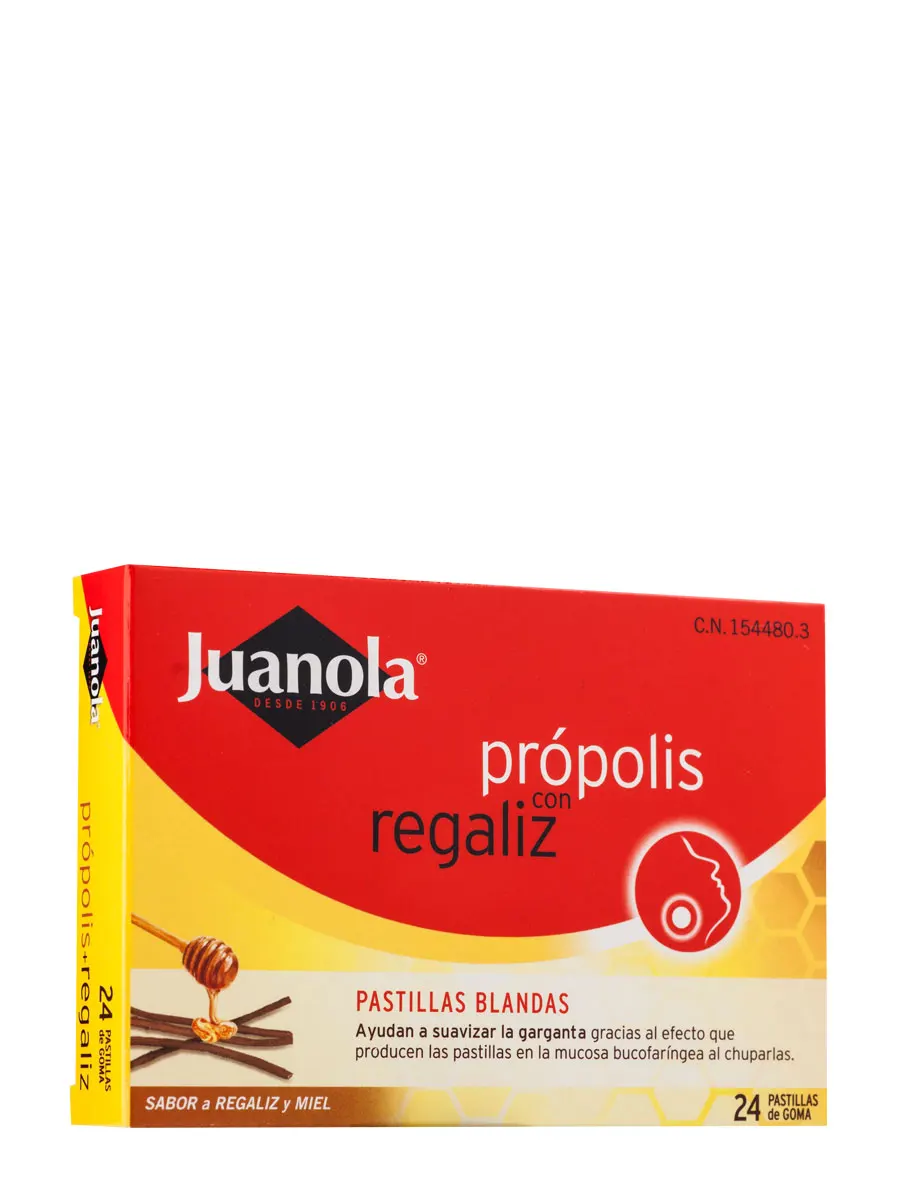 Juanola soft pills propolis 48 gr-are soft refreshing pills with licorice flavor and propolis.