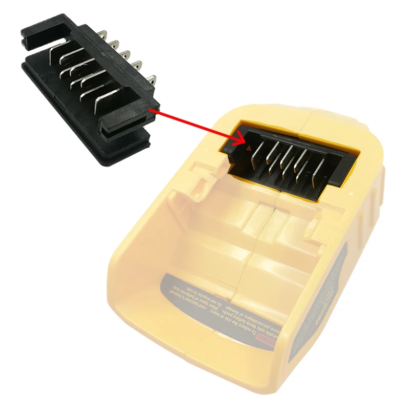 USB Adapter Connector Terminal Bracket for Dewalt Chargers Designed to Work with For DCB118 Supporting 14 4V and 18V Batteries