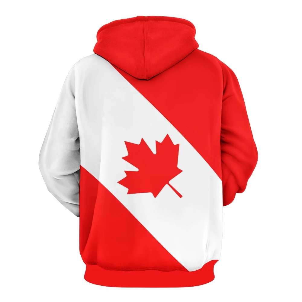 CANADA Men's Hoodie Flag Football Sportswear Soccer Sweatshirt Casual Long Sleeve Pullover Fashion National Team Fan Gear