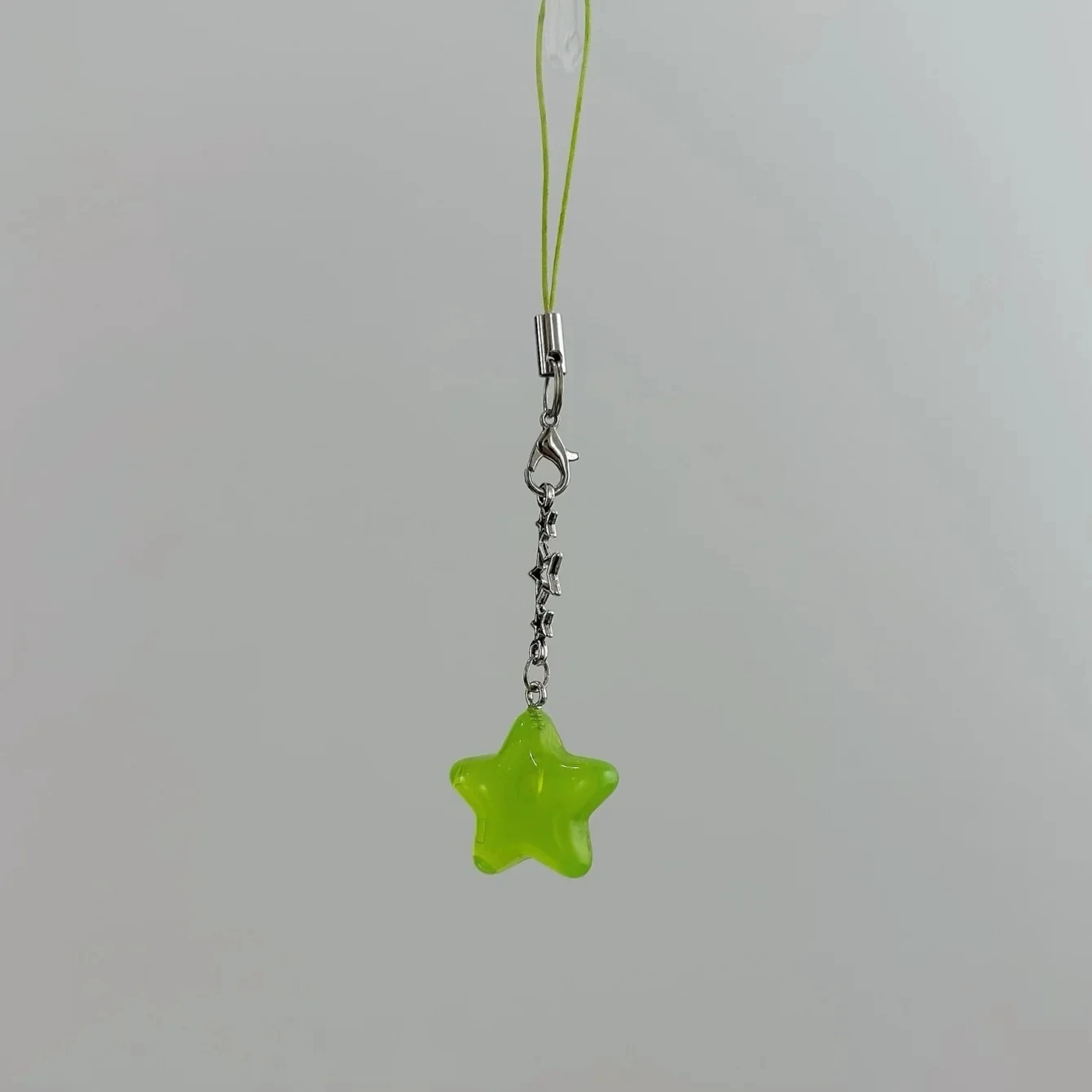 8 Colors Five-Pointed Star Crystal Beads Tassels Charm Keyring Pendant Tags for DIY Keychain Necklace Jewelry Making