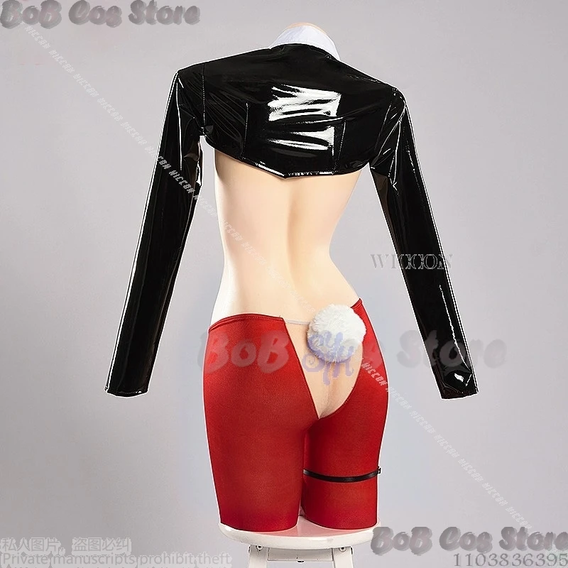 Game NIKKE GODDESS OF VICTORY Cosplay Rabbit Rouge Costume Sexy Bunny Girl High Slit Lingeries Heart Halloween Carnival Outfit