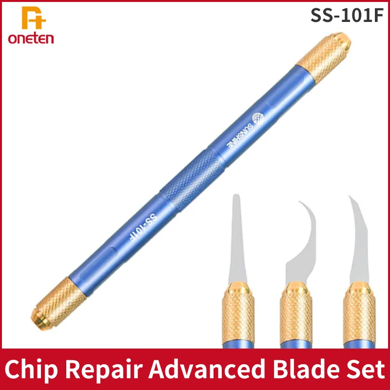 101F Chip Repair Advanced Blade Set: Nokta Matris Kartı Ayırma ve Büyük Çip Temizleme İçin İdeal Alet Seti