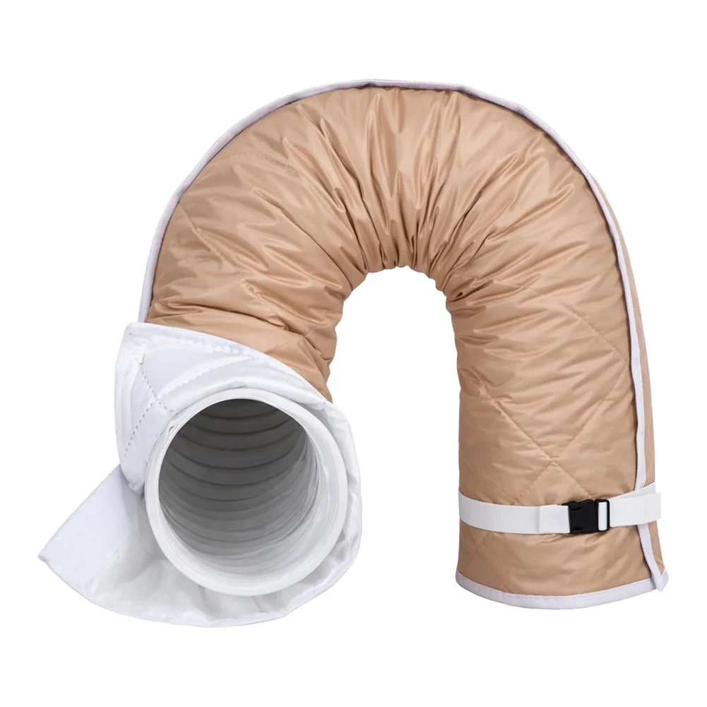 AC Hose Thermal Insulation Cover with Quilted Fabric Construction and Adjustable Buckle Closure for Standard Use