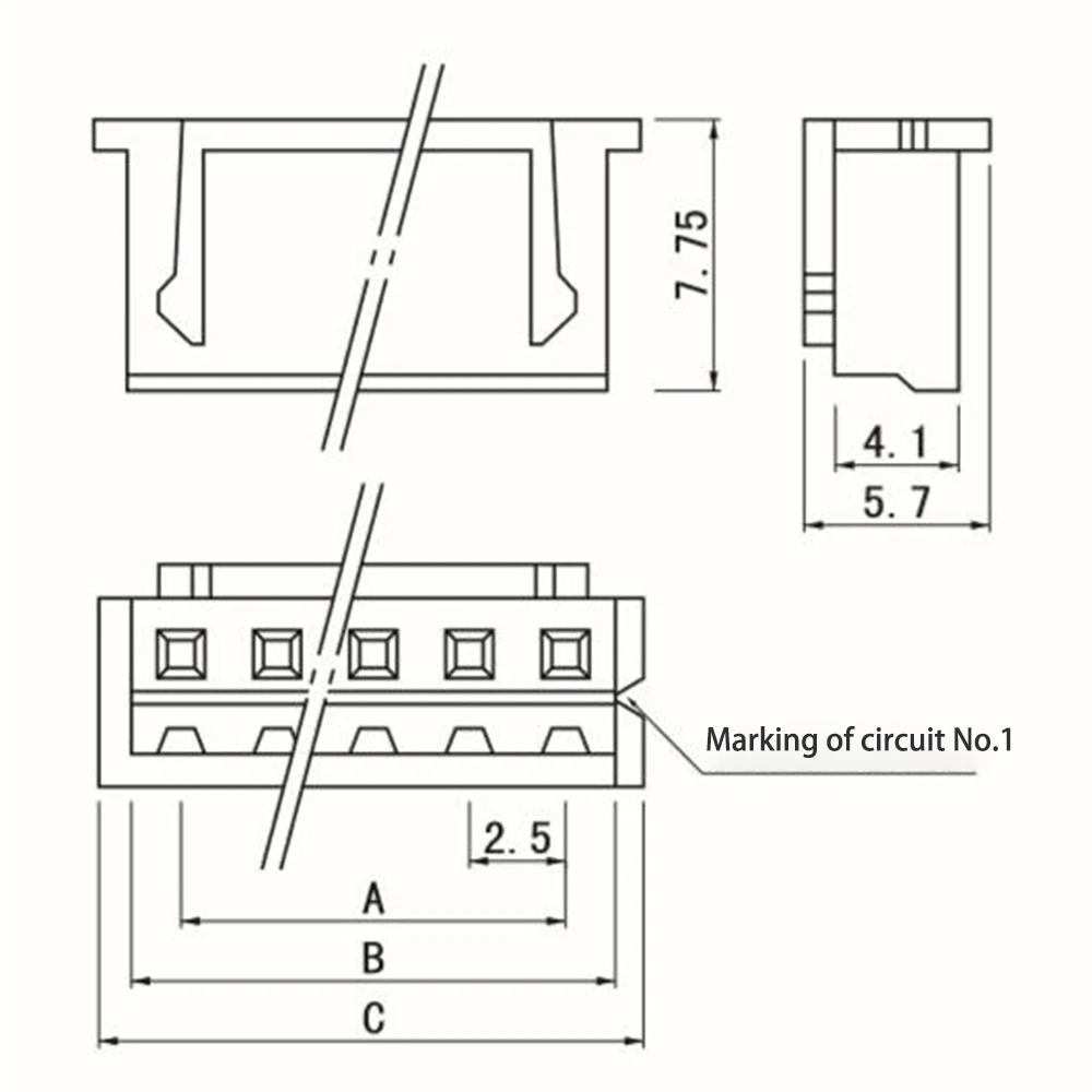 10PCS XH2.54 XH 2.54mm Wire Cable Connector 2/3/4/5/6/7/8/9/10 Pin Pitch Male Female Plug Socket 30cm Wire Length 26AWG