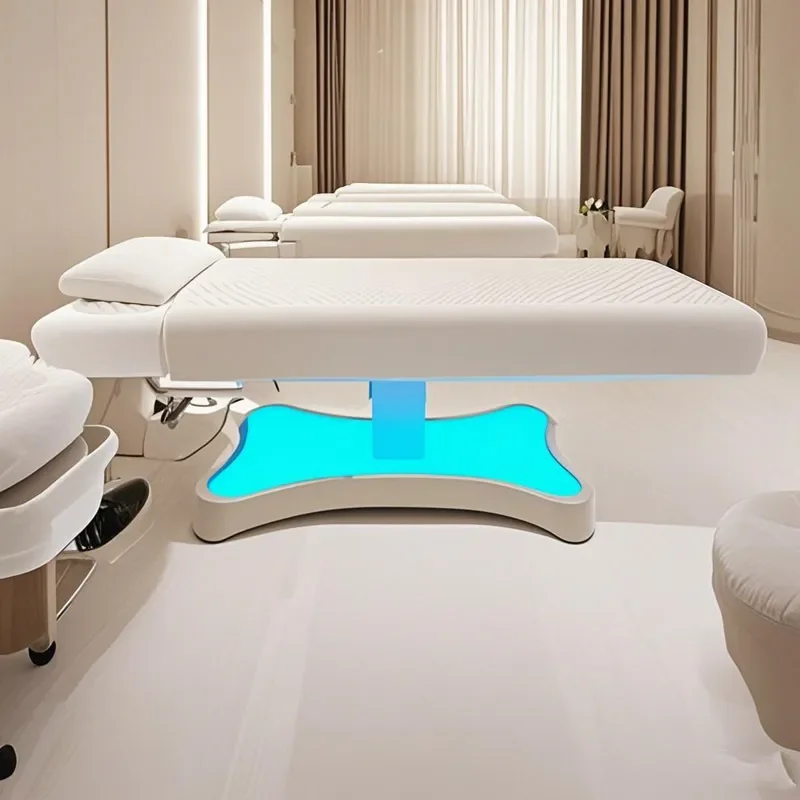 for Multifunctional Electric Massage Bed Intelligent Adjustable Beauty Bed with LED Light SPA Beauty Bed Factory Direct Sales