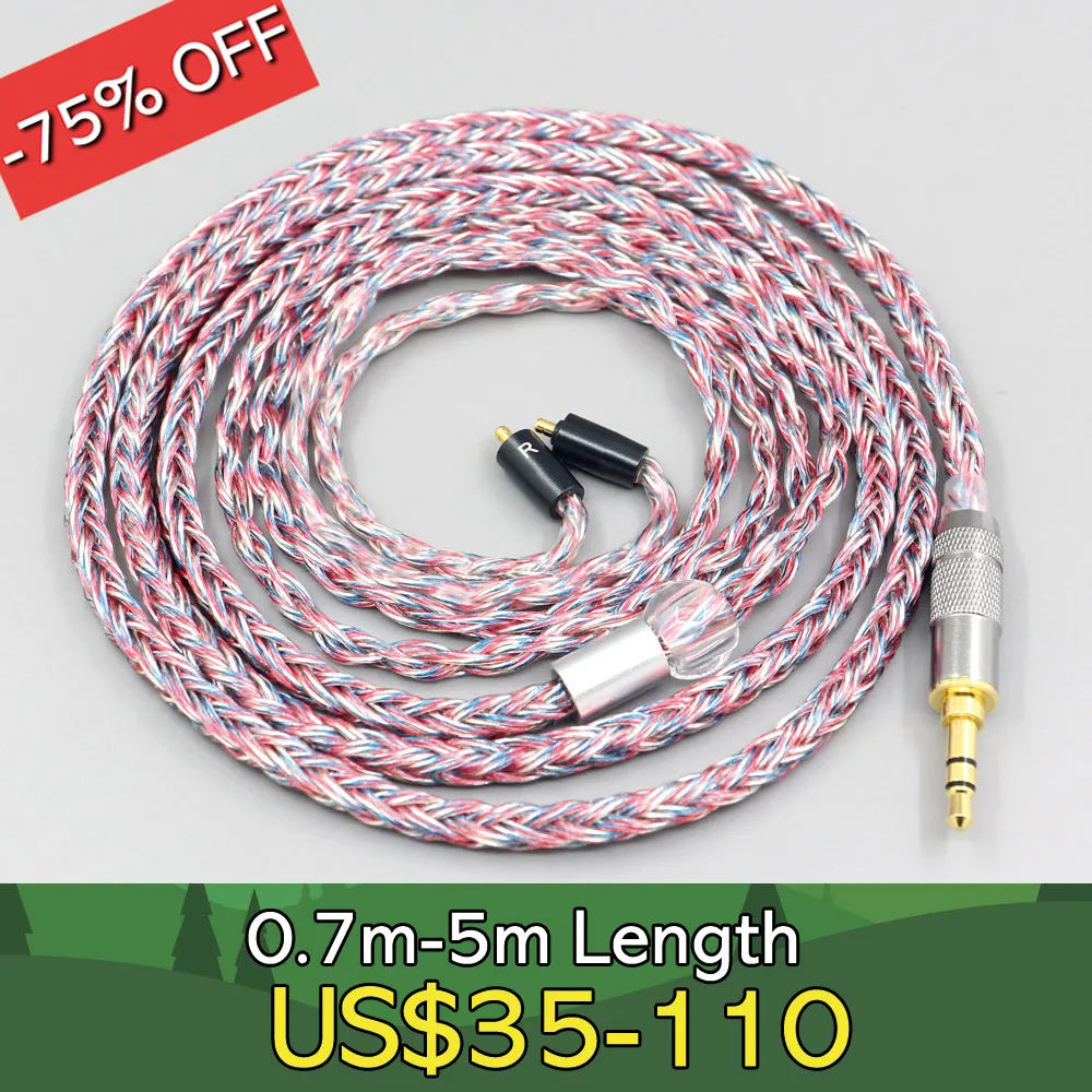 

16 Core Silver OCC OFC Mixed Braided Cable For UE Live UE6Pro Lighting SUPERBAX IPX Earphone LN007564