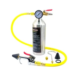 Durable car/ air conditioning system flushing tool tank spray gun kit R134 R12 R22 R410 R404 kit